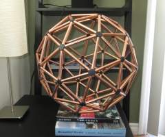 The Two-Frequency Icosahedron or 2V Geodesic Sphere 2-2