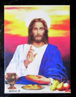 Jesus Christ Portrait, Last supper Portrait, Christianity Catholicism 