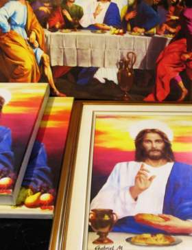 Jesus Christ Portrait, Last supper Portrait, Christianity Catholicism