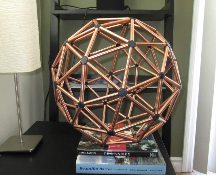 Platonic Solid models icosahedron dodecahedron geodesic buckminster fuller dome 